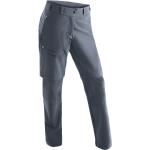 Pantaloni scontati grigi XXL taglie comode in poliestere per l'estate da trekking per Donna Maier Sports 