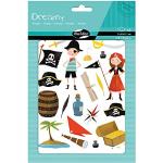 Maildor Dreamy Pirates Stickers, Confezione da 6 Fogli, Carta, Multicolore, 24.0 x 16.0 x 0.4 cm, 138 unità