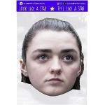 Maschera Maisie Williams Arya Stark, celebrità, attrice, Game of Thrones, con fascia elastica per la testa