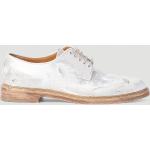 Maison Margiela Distressed Oxford Shoes - Man Lace Ups White Eu - 43