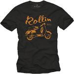 MAKAYA T-Shirt Vintage Moto Motociclisti Biker - R