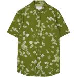 Camicie scontate casual verdi S in viscosa a fiori lavaggio a mano per l'estate mezza manica per Uomo Makia 