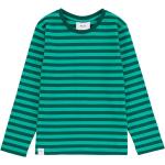 T-shirt manica lunga marinare verdi di cotone a righe Bio lavabili in lavatrice per bambina Makia di Dressinn.com 