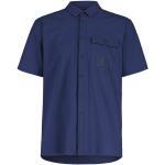 Camicie stretch scontate classiche blu XL mezza manica per Uomo Maloja 