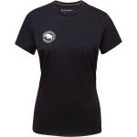 Magliette & T-shirt scontate retrò nere XL di cotone sostenibili mezza manica con manica corta per Donna Mammut Seile 