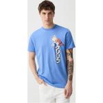 Magliette & T-shirt blu M di cotone con scollo tondo con scollo rotondo per Uomo Dragon Ball 
