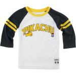 Maniche lunghe Gaming di Pokémon - Kids - Pikachu 025 - 98/104 a 158/164 - ragazzi & ragazze - nero/bianco