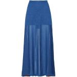 Gonne blu XXS in viscosa lunghe in maglia per Donna Manila Grace 