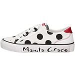 Sneakers basse larghezza E bianche numero 40 per Donna Manila Grace 
