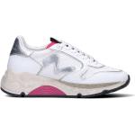 MANILA GRACE Sneaker donna bianca/argento/rosa in