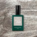 Smalti verdi con finish glitter semipermanenti per unghie per Donna Manucurist 
