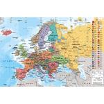 ATLAS & GREEN Mappa del mondo da grattare | Cartina Geografica Mondo |  Mappamondo da Parete | Mappa dell'Europa + Tubo Regalo Inclusi