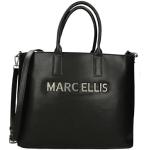 Shopping bags nere in similpelle per Donna Marc Ellis 
