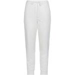 Pantaloni bianchi XL di cotone pied de poule per l'estate con elastico per Donna Marella Sport 