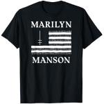 Marilyn Manson – Flag and Logo Maglietta