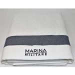 Marina Militare Telo Bagno in Pura Spugna idrofila a Grana di Riso 450 gr/mq Art. 6M97885 cm. 100x180 (Bianco)