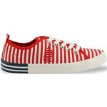 Sneakers larghezza E casual rosse numero 38 per Donna Marina Yachting 