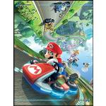 Poster multicolore Super Mario Mario Kart 