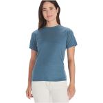 Magliette & T-shirt scontate classiche blu S in poliestere traspiranti mezza manica con scollo rotondo per Donna Marmot 