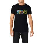 Magliette & T-shirt stampate scontate nere L taglie comode per la festa del papà per Uomo Marvel 
