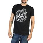 Marvel Logo The Avengers Infinity T-Camicia, Nero, S Uomo