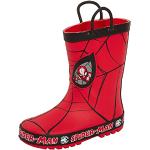 Stivali larghezza E rossi numero 33 di gomma impermeabili da pioggia per bambini Marvel 