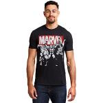 Magliette & T-shirt stampate nere M taglie comode tinta unita per la festa del papà per Uomo Marvel 