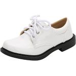 Stivali larghezza E casual bianchi numero 32 di pelle con tacco sopra i 9 cm con tacco per bambini 