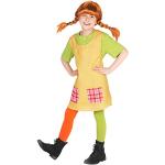 Maskworld Costume Pippi Calzelunghe Bambina - 3/4 anni (98/104)