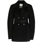 Cappotti con cintura  neri S di lana tinta unita manica lunga per Donna MaxMara 