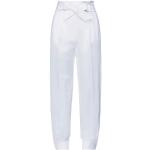 Pantaloni bianchi S di cotone tinta unita a vita alta per Donna MaxMara 