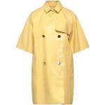 Cappotti classici gialli S di cotone tinta unita mezza manica a doppiopetto per Donna MaxMara 