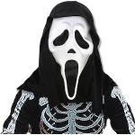 May Huang Ghostface , Maschera per urlo, Viso Fantasma di Halloween, in Lattice Scream, Scary Movie Costume Accessori Raccapricciante Cosplay Prop (A)