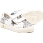 Sneakers larghezza A bianche numero 29 di gomma con glitter chiusura velcro a strappo per bambini Golden Goose May 