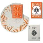 Mazzo di Carte Bicycle - Regolare formato Poker - dorso arancione - Mazzi Bicycle - Carte da gioco - Giochi di Prestigio e Magia