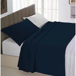 Lenzuola blu scuro 200x120 cm di cotone una piazza e mezza Italian Bed Linen 