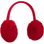 McBURN Paraorecchie One Colour Eco Pelliccia Donna - protezione orecchie autunno/inverno - Taglia unica rosso