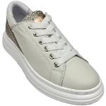Sneakers larghezza E bianche numero 38 con glitter per Donna Meline 