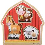 Puzzle di legno a tema pecora per bambini fattoria per età 5-7 anni Melissa & Doug 