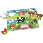 Puzzle scontati di legno a tema anatra per bambini fattoria per età 5-7 anni Melissa & Doug 