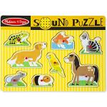 Puzzle di legno a tema rana per bambini per età 2-3 anni Melissa & Doug 