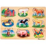 Puzzle scontati di legno a tema anatra per bambini per età 2-3 anni Melissa & Doug 