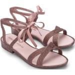 Sandali incrociati larghezza E scontati classici rosa numero 39 con punta aperta per Donna Melissa 