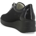 Sneakers stringate larghezza E casual nere numero 34 per l'estate per Donna Melluso 