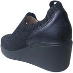 Sneakers larghezza E casual blu numero 41 in tessuto per Donna Melluso 