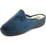 Pantofole scontate blu numero 39 di pile per Donna Melluso 