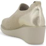Sneakers slip on larghezza E beige numero 35 con allacciatura elasticizzata per l'estate per Donna Melluso 