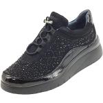 Melluso Walk K55408B Nero Sneakers Confort per Don