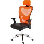 Sedie moderne arancioni in similpelle da ufficio 