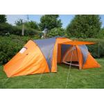 Mendler Tenda da campeggio igloo a cupola per 6 persone Loksa 210x570x185cm arancio